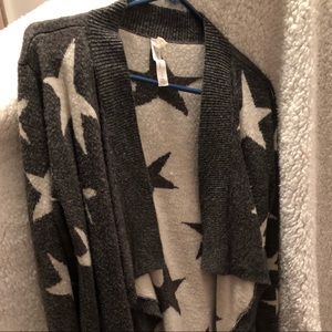 Fuzzy star cardigan!